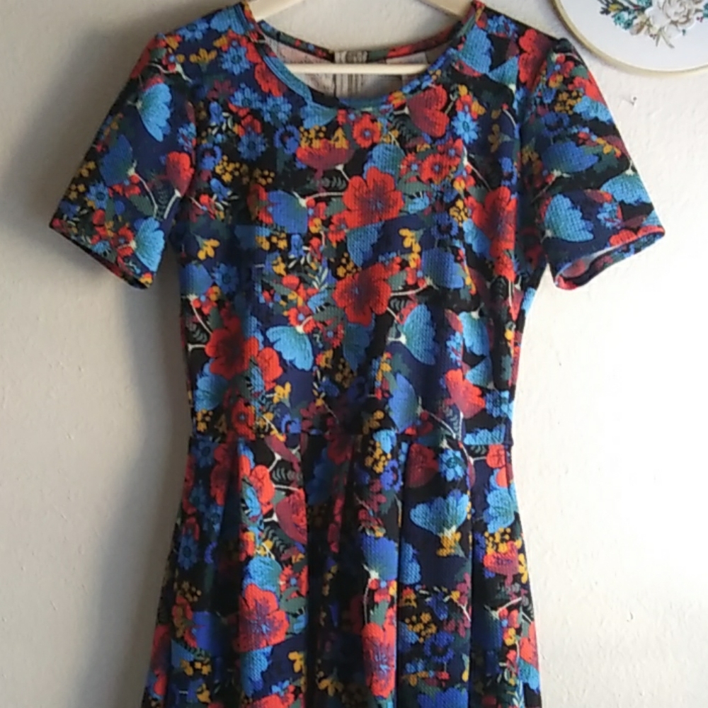 LuLaRoe Amelia Jungle Floral Print Dress